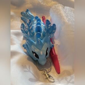 🌲BUY 1 GET 1 FREE 🌲Blue Dragon Keychain
